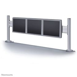 La barre d'outils de montage pour bureau Neomounts by Newstar, modèle FPMA- DTB100 est une grande barre d'outils de 130 cm pour 3 écrans plats maximumjusqu'à 24" (61 cm).